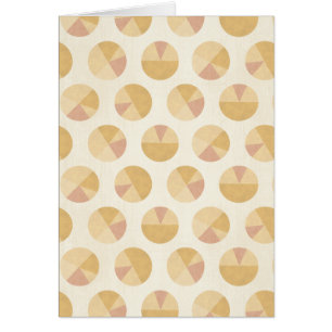 Cartão Teste padrão alaranjado do círculo de etapa   de