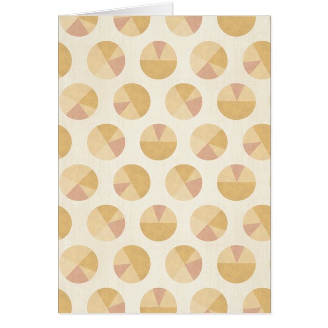 Cartão Teste padrão alaranjado do círculo de etapa | de (Frente)