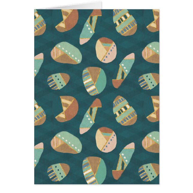 Cartão Teste padrão azul exterior de etapa | de Geo (Frente)