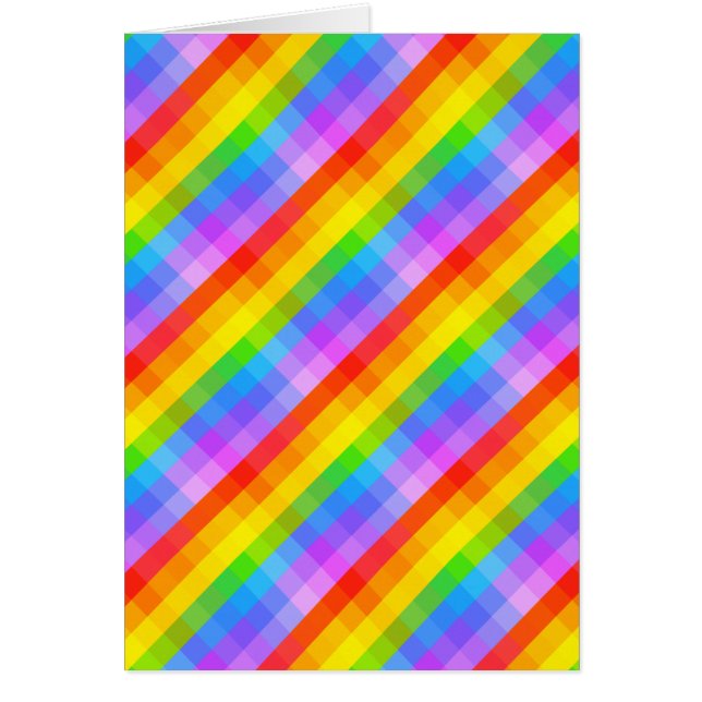 Cartão Teste padrão brilhante (Frente)