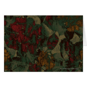 Cartão Teste padrão colorido da camuflagem da flor
