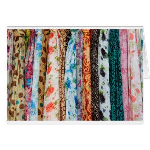 Cartão Teste padrão colorido do lenço