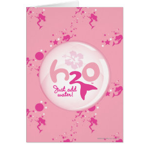 Cartão Teste padrão cor-de-rosa da sereia