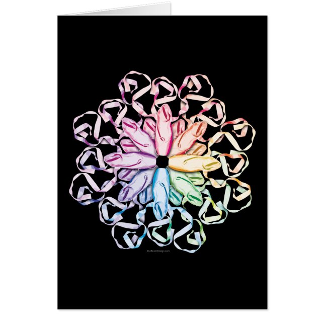 Cartão Teste padrão do balé (espectral) (Frente)