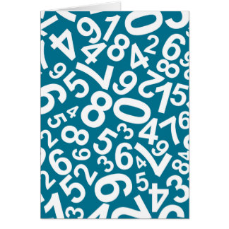 Cartão Teste padrão dos números aleatórios