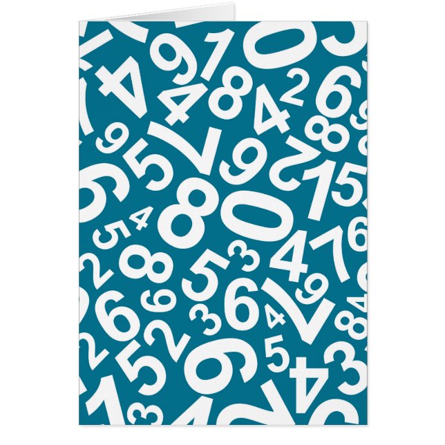 Cartão Teste padrão dos números aleatórios (Frente)