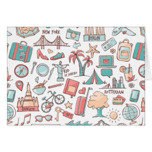 Cartão Teste padrão Pastel do turista