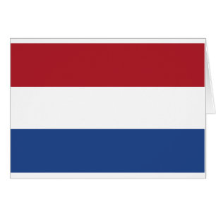 Cartão Teste padrão patriótico de Netherland Holland