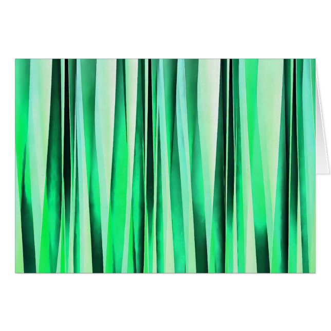 Cartão Teste padrão Stripy da serenidade de turquesa (Frente Horizontal)