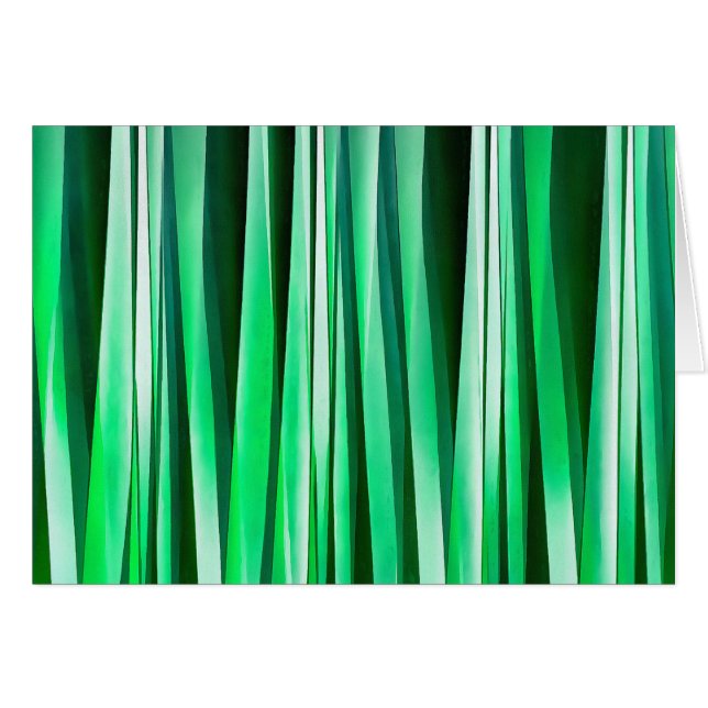 Cartão Teste padrão Stripy do oceano de água-marinha (Frente Horizontal)