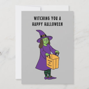 Cartão Testemunha Um Feliz Jogo De Bruxas De Halloween Di