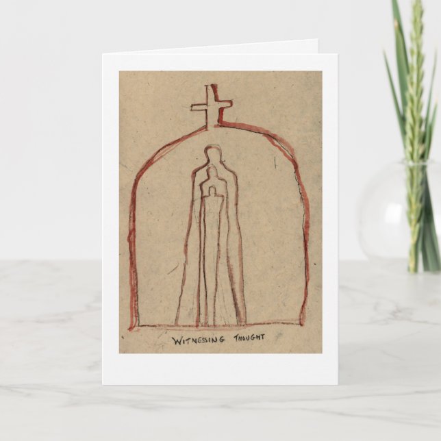 Cartão Testemunhando nossos pensamentos (Frente)