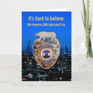 Cartão Testes de DNA não mentem! Para Dia de os pais