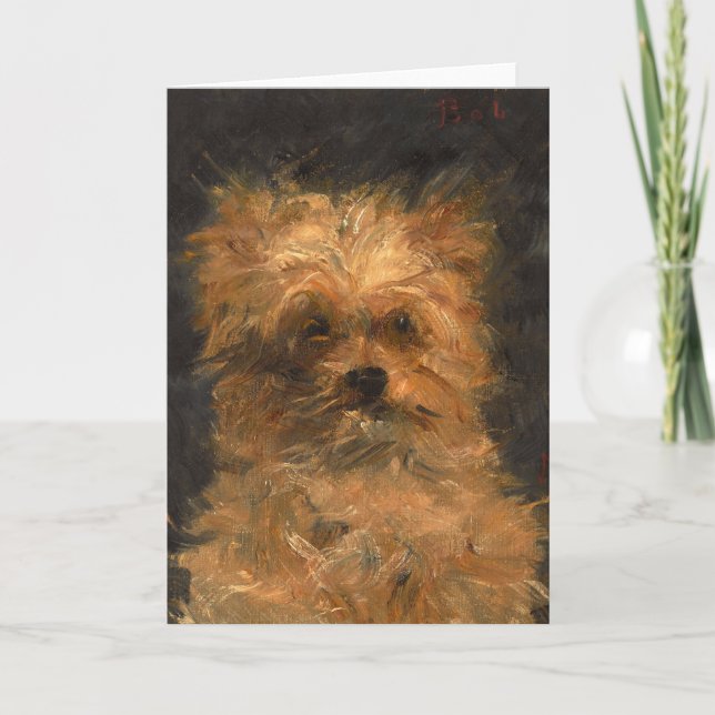 Cartão Tête du Chien "Bob" | Édouard Manet (Frente)