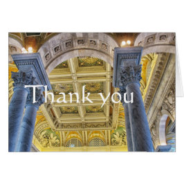 Cartão Teto da Biblioteca do Congresso, obrigado