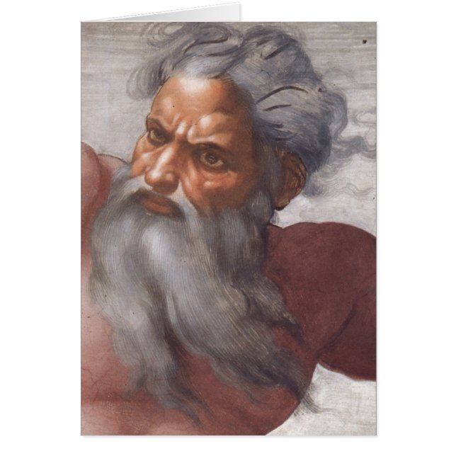 Cartão Teto da capela de Sistine (Frente)