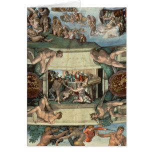 Cartão Teto da capela de Sistine