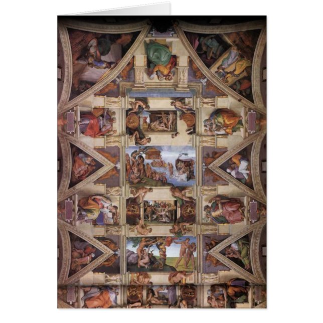 Cartão Teto da Capela Sistina (Frente)