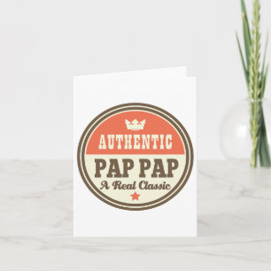Cartão Teto do Dia de os pais Pap Grandpa Pappap