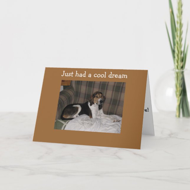 CARTÃO TEVE UM SONHO QUE TEM 40 ANOS! NÃO EU! (Frente)