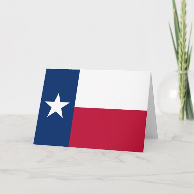 Cartão Texan Flag, Flag of Texas (Frente)