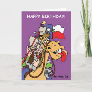CARTÃO TEXAS BIRTHDAY CARD