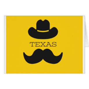 Cartão Texas em amarelo