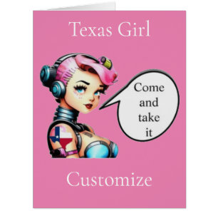 Cartão Texas Girl Thunder_Cove