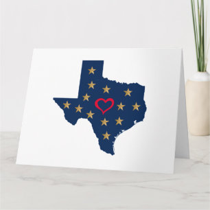Cartão Texas Love and Shining Stars (Estrelas do Amor e L