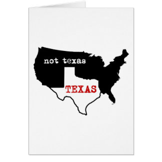 Cartão Texas/não Texas