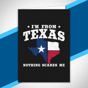 Cartão Texas Pride - Meme do Texas - Bandeira do Estado d