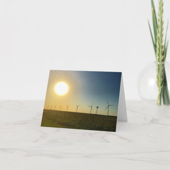 Cartão texas sunset notecard (Frente)