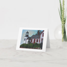 Cartão Têxtil Art Lighthouse