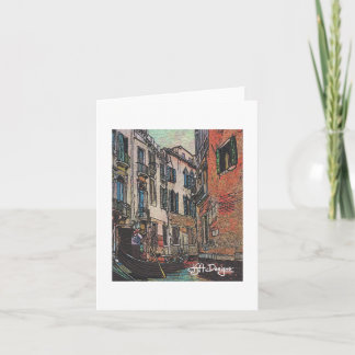 Cartão Têxtil Art Venice Notecard