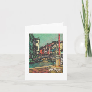 Cartão Têxtil Art Venice Notecard