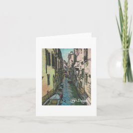 Cartão Têxtil Art Venice Notecard