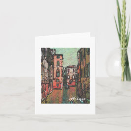 Cartão Têxtil Art Venice Notecard