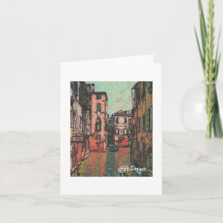 Cartão Têxtil Art Venice Notecard
