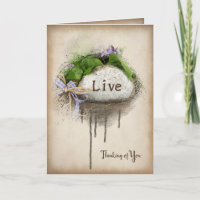 Texto ao vivo gravado em pedra