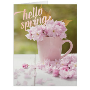 Cartão Texto do Primavera Flor Floral de Flor de Flor de 