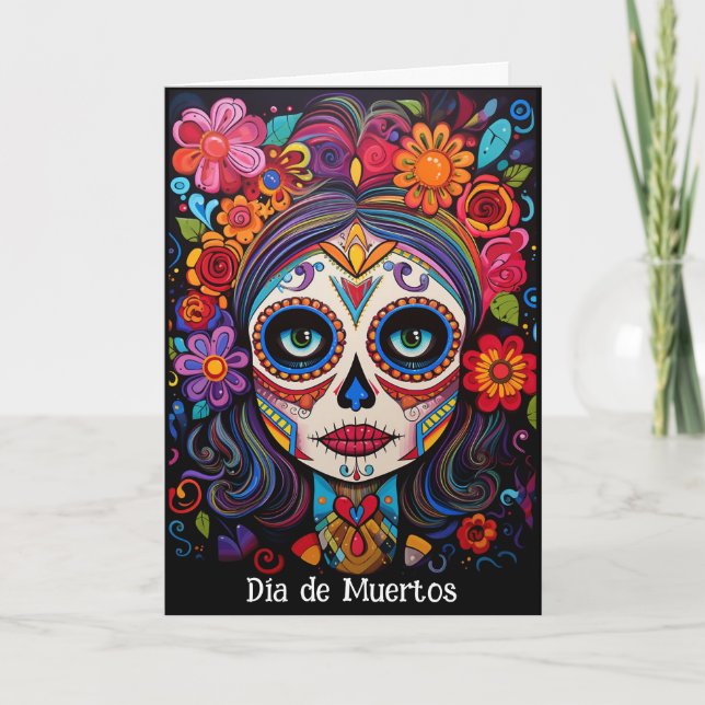 Cartão Texto 💀 La Calavera Catrina (Frente)
