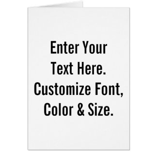Cartão Texto Personalizado