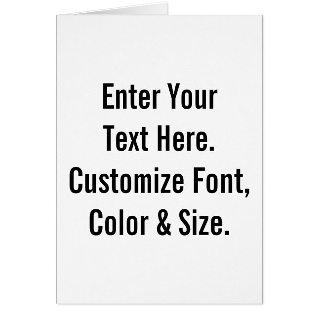 Cartão Texto Personalizado (Frente)