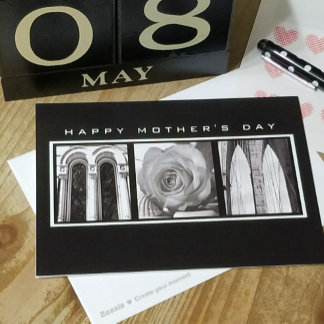 Cartão Texto personalizado "Mãe" em qualquer ocasião