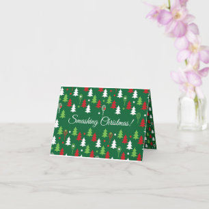 Cartão Texto personalizado 💚 verde 💔 🤍, vermelho, têni