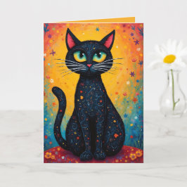 Cartão Texto SINAL do Vazio Gato
