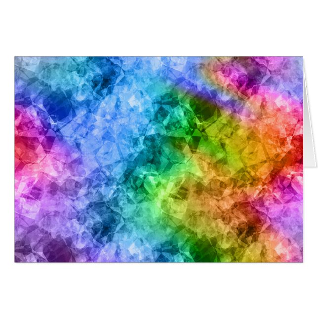 Cartão Textura Azul De Peacock Despedaçada (Frente Horizontal)