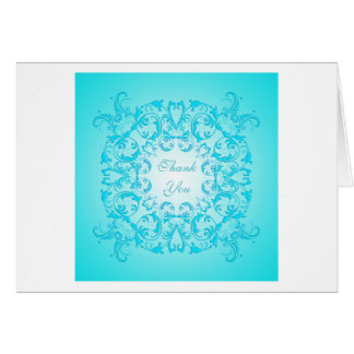 Cartão Textura barroco do inclinação de turquesa do