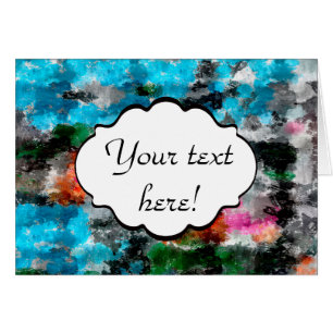 Cartão Textura colorida