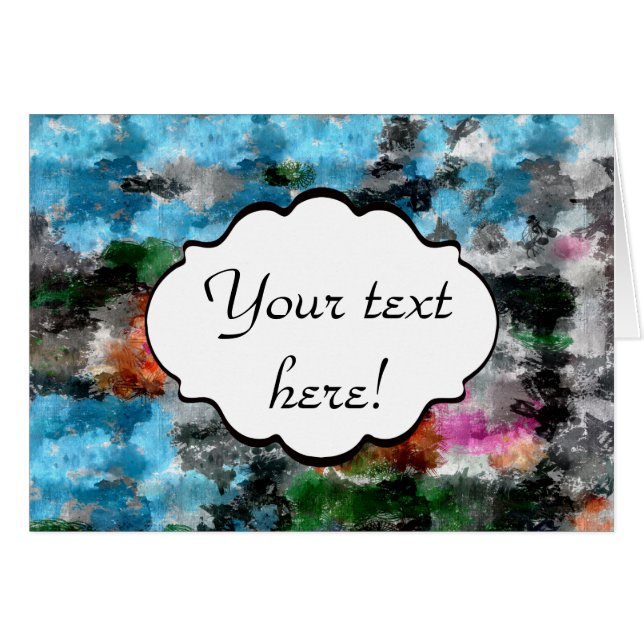 Cartão Textura colorida (Frente Horizontal)